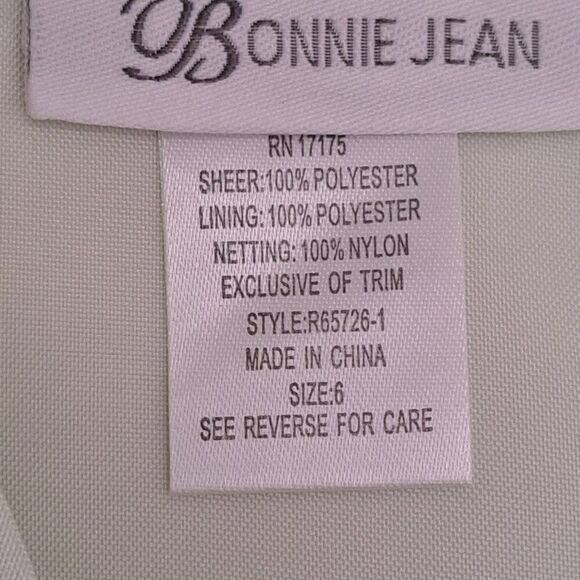 Bonnie Jean Girl Lime Green Party Sun Tule Dress Sz 6 - Picture 7 of 7